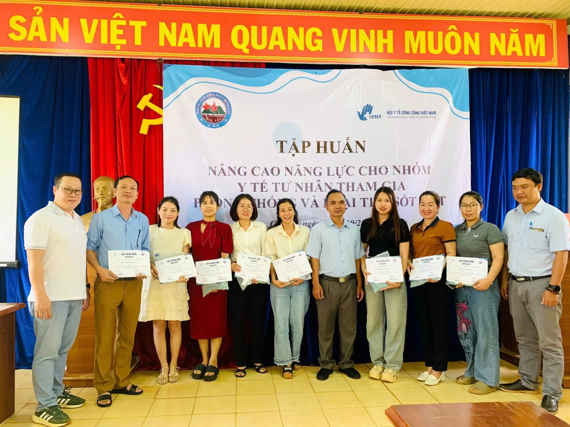 Tập huấn cho Y tế tư nhân về phòng chống sốt rét tại Gia Lai