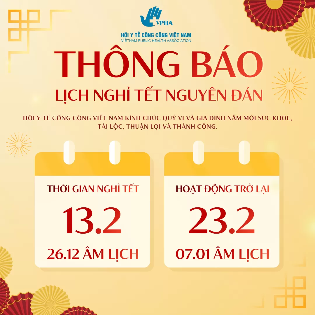 Thông báo lịch nghỉ Tết